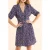 ICode Navy Dress With Rock Floral Print Marine
