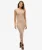 Rugloze Gebreide Midi-jurk Beige