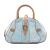 Tweedehands Mini Denim Dubbele Zadel Bowler Bag