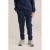 WE Fashion slim casual broek donkerblauw