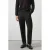 Mango Man regular fit pantalon met wol – zwart