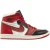 Nike Dames/Dames Air Jordan 1 Leren Trainers (Rood, Wit, Zwart)
