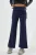 Modal Touch Hoge Taille Brede Pijpenbroek met Rimpeldetail