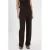 Mango straight regular waist casual broek donkerbruin