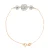 Trilogy Armband Crystal Preciosa White Silver 925 Roze Vergulde