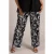 Colletta wide leg regular waist broek zwart