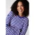 MS Mode gestreepte longsleeve – blauw/lichtroze