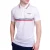 Lambretta Heren Classic SS24 Strepen Polo Shirt (Wit)