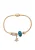faina Armband  blauw / rose-goud
