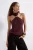 TRENDYOLMİLLA Dames Paars Effen Mouwloos Regular fit Blouses