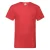 Fruit Of The Loom Heren Valuegewicht V-hals, T-shirt met korte mouwen. (Rood)