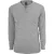 Urban Classics Heren Basic Henley T-shirt met lange mouwen (Grijs)