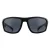 Tommy Hilfiger Wrap Mens Mattele Zwart grijze zonnebril