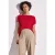 Street One Dames Shirt in effen kleur in Rood