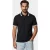 Scotland Blue Polo heren Zwart Brick Polo Plain Contrast Col SPE25108BR06SB/990 black