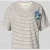 milano italy T-shirt met bloemenapplicatie