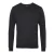 Premier Heren Gebreid Katoen Acryl V Hals Sweatshirt (Houtskool)