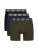 19V69 ITALIA Boxershorts ‘Francesco’  navy / olijfgroen / zwart / wit