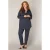 Base Level Curvy blouse donkerblauw