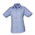 Premier Dames/Dames Popeline Blouse met Korte Mouwen (Middenblauw)