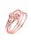 ELLI Ring  rosa / transparant