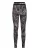 Plein Sport Leggings  basaltgrijs / lichtgrijs / zwart