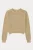 Gelaagd Gebreid Relaxed Crop Sweater met Ronde Hals