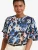 love & roses Blouse  blauw / koraal / zwart / offwhite