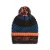 O’Neill muts met pompons – donkerblauw/zwart/oranje