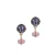 Otazu gold plated oorbellen Classic Purple
