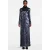 Marcell von Berlin Women‘s Maxi Sequin Dress With High Collar Navy, Silver