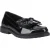 Hush Puppies Verity Kiltie Leren Dames Zwarte Instappers