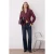 TRENDYOLMİLLA Dames Bordeaux Effen Lang Getailleerd Overhemden