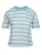 salzhaut Shirt ‘Koert’  turquoise / wit