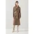 LK Bennett Ct Carine- Striped Trench Brown