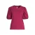 Anytime T-shirt met pofmouwen wijnrood
