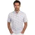 Polo Eden Valley lichtblauw beige print 3 knoops
