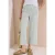 7/8 Wide Legs broek in seersucker stof