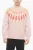 FAIR-ISLE THUNDERBOLT sweatshirt met ronde hals en Degradé Print in roze