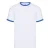 Fruit of the Loom Heren Ringer Contrast T-shirt (Wit/royaal blauw)