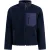A Fish Named Fred fleece jas donkerblauw effen