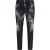 Dsquared2 Skater Jean Verfspetterde jeans met vervaagde zwarte wassing