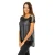 Damesblouse met korte mouwen van semi-transparante en ademende stof 10DMC0263