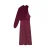 Lange jurk met asymmetrische cape van mousseline voor dames Silbon