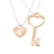Orphelia ‘Izabella’ Dames 925 Sterling Zilveren Halsketting – Zilver/Roze ZK-7185