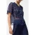French Connection Polka S/s Ruffle Top Midnight/white