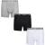 Reebok Heren Ainslie Sports Boxershorts (Set van 3) (Zwart/Wit/Grijs Marl)