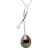 Halsketting Sieraden Diamanten 0,02 Ct Wit Goud – Tahiti Parel Peer 8-9 mm