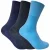 Set van 3 sokken zonder elastiek thermo diabetessokken voor dames – Blauw