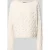 Oui relaxed fit gebreide pullover van katoenmix met kabelpatroon